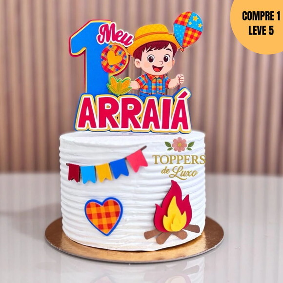 Arquivo Digital Meu Primeiro Arraiá Topo de Bolo -3629
