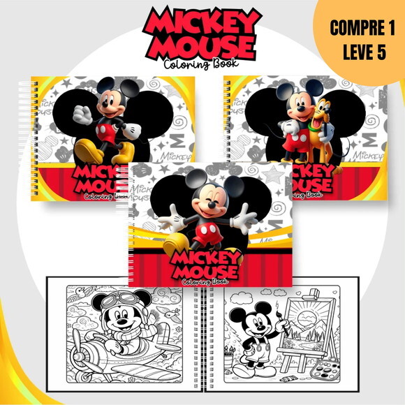 Arquivo Digital Mickey Livro de Colorir -1772