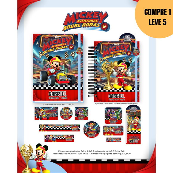 Arquivo Digital Mickey Sobre Rodas Escolar 2026 -5800