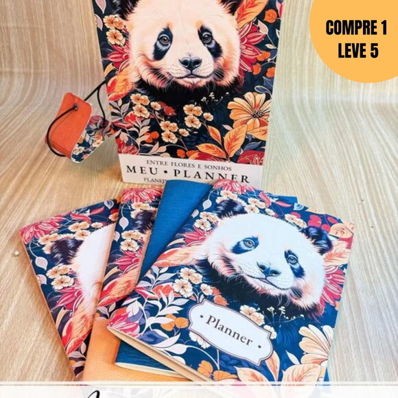 Arquivo Digital Midori Rígido Trimestral Panda -2153