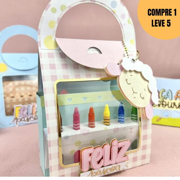 Arquivo Digital Mimos Caixas | Sacolas Páscoa -2455