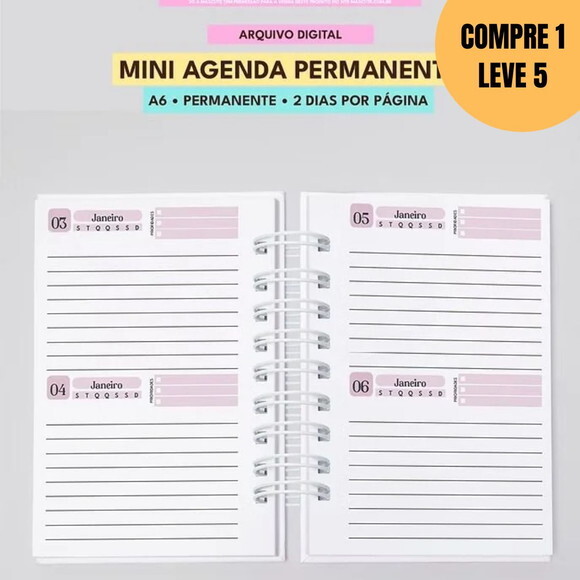 Arquivo Digital Mini Agenda Permanente A6 2dpp -4793