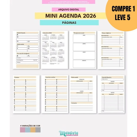 Arquivo Digital Mini Agenda Datada 2026 A6 2dpp -4676