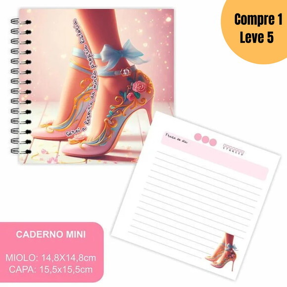 Arquivo Digital Mini Caderno Heroína -1707