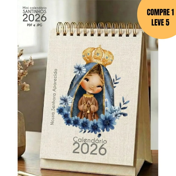 Arquivo Digital Mini Calendário de Mesa A6 Santinhos pdf