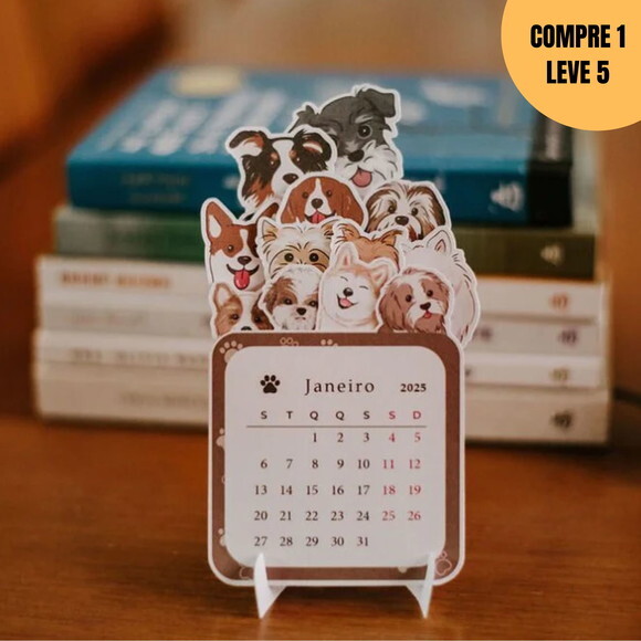 Arquivo Digital Mini Calendário Pet 2025 -1540