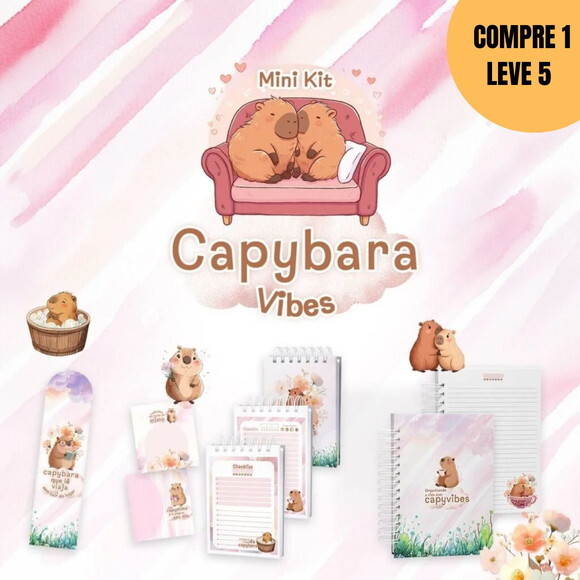 Arquivo Digital Mini Kit Capybara Vibes -4635
