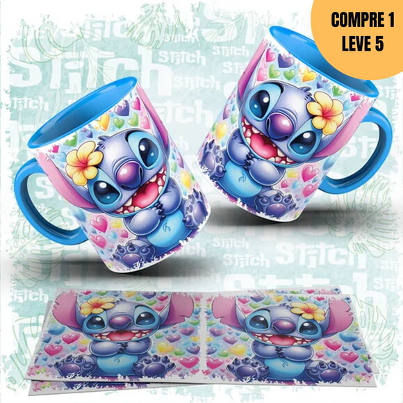 Arquivo Digital Mini Pack Stitch Ohana Sublimação -1467