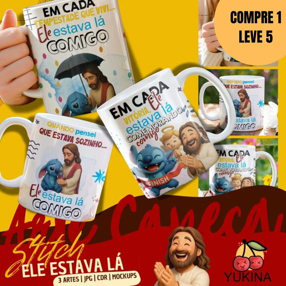 Arquivo Digital Mini Pack Stitch, Ele Estava -4935