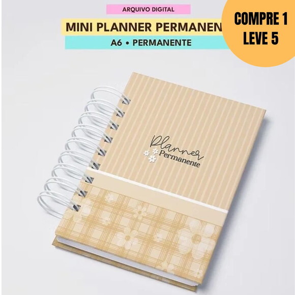 Arquivo Digital Mini Planner Permanente A6 -4795