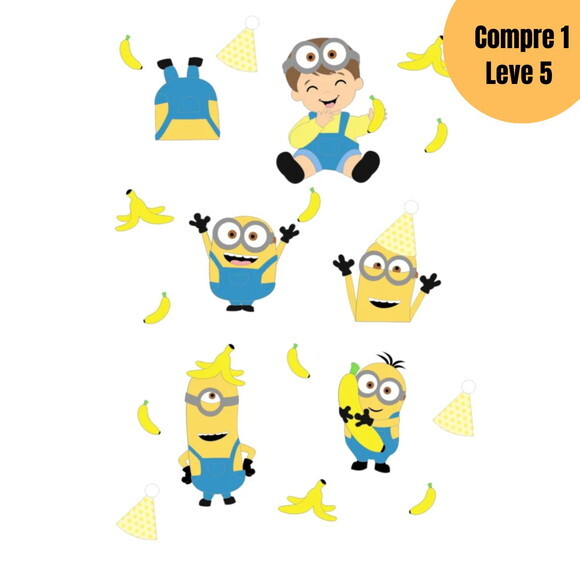 Arquivo Digital Minions Topo de Bolo -5212