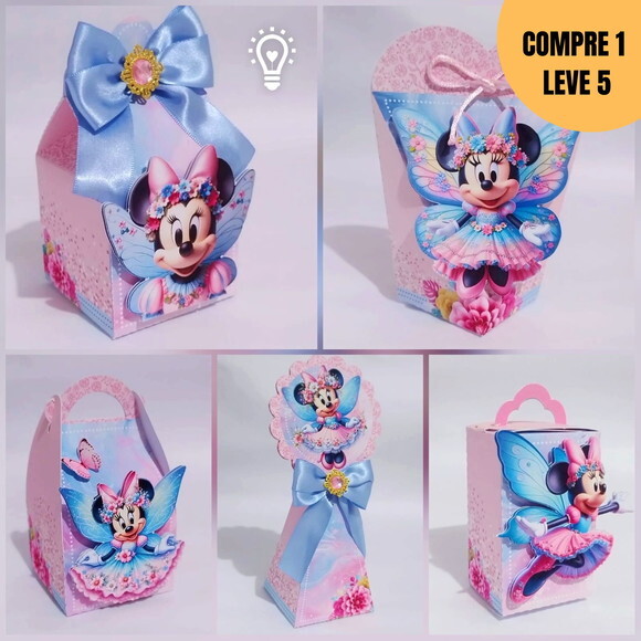 Arquivo Digital Minnie Fada Kit Festa Pronta -1400