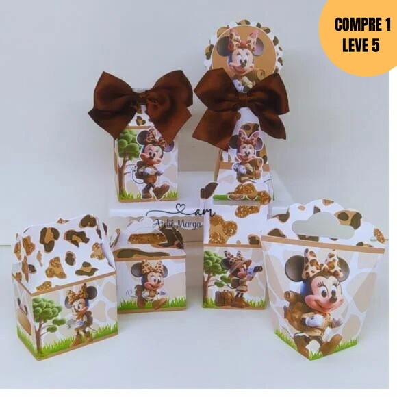 Arquivo Digital Minnie Safari Kit Festa -4320