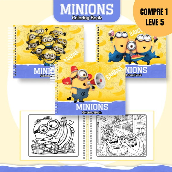 Arquivo Digital Minnions Livro de Colorir -1775
