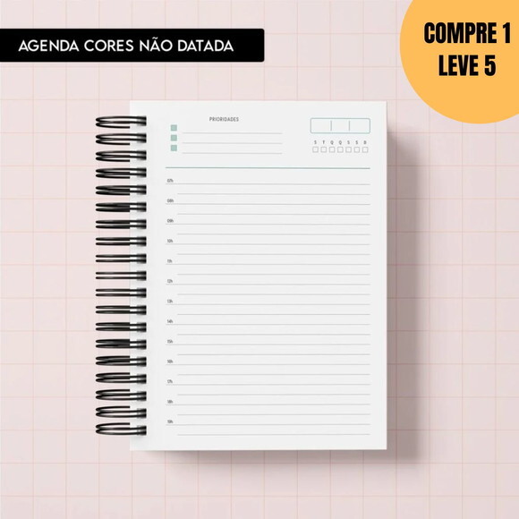 Arquivo Digital Miolo Agenda Cores Não Datada -5692