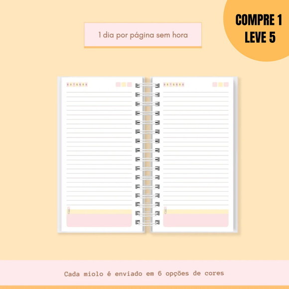 Arquivo Digital Miolo Agenda Não Datada Slim -1800