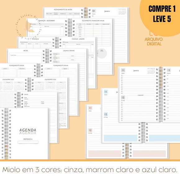 Arquivo Digital Miolo de Agenda Neutra Datada 1dpp -1506