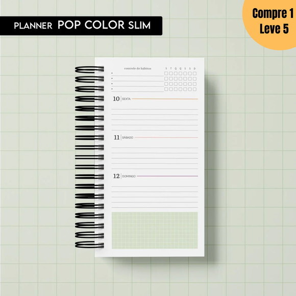 Arquivo Digital Miolo Planner Pop Color 2025 -1047
