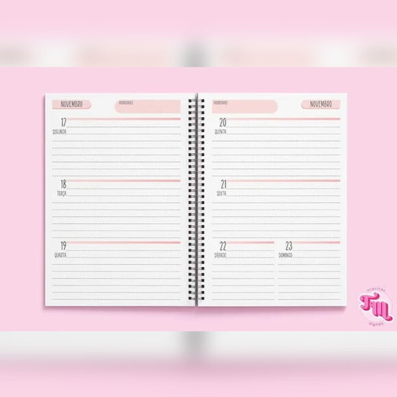 Arquivo Digital Miolo Rosa Agenda 2025 Visão Semanal -506