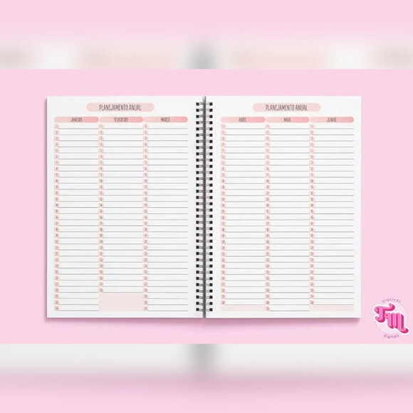 Arquivo Digital Miolo Rosa Agenda 2025 Visão Semanal -506