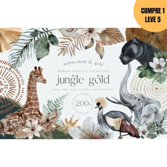Arquivo Digital Moderno Tropical Kit Digital -4249