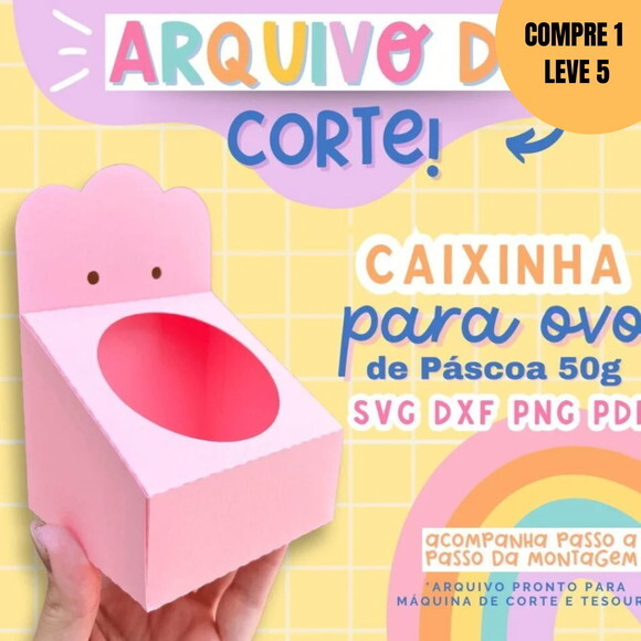 Arquivo Digital Molde Caixinha Ovo 50g -2301
