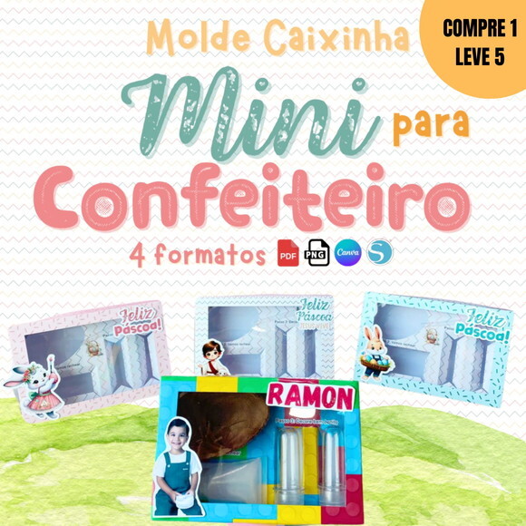 Arquivo Digital Molde Mini Confeiteiro -2558