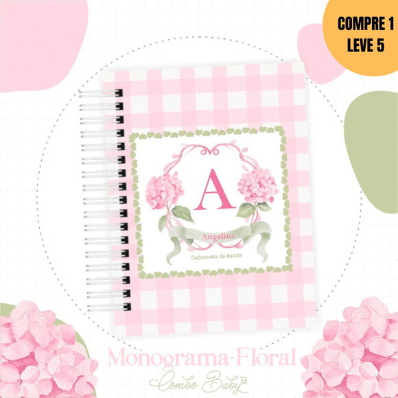 Arquivo Digital Monograma Floral Coletiva Luxo -3919