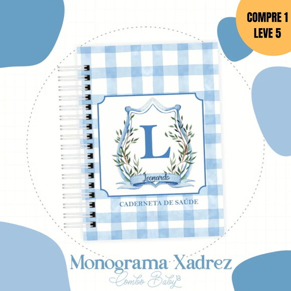 Arquivo Digital Monograma Xadrez Coletiva Luxo -3931