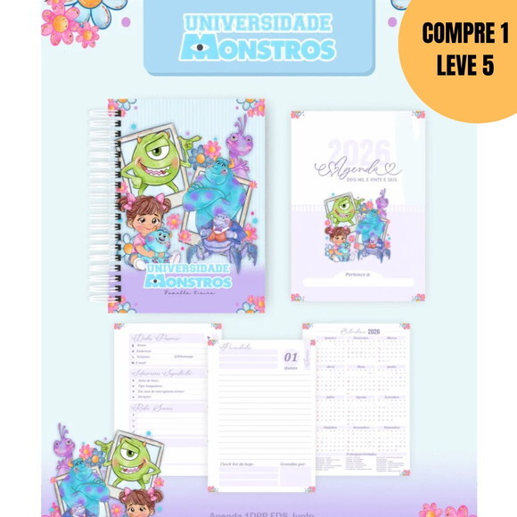 Arquivo Digital Monstros S.a Agendas e Planners 2026 -5647