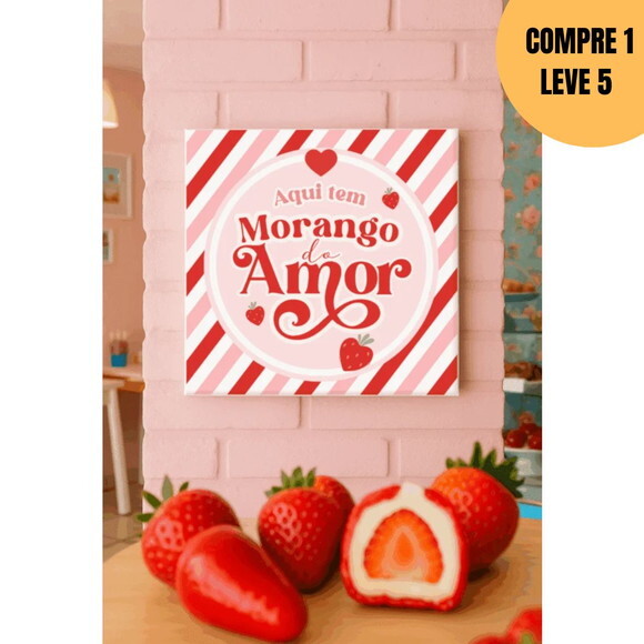 Arquivo Digital Morango do Amor [editável Canva] -4685