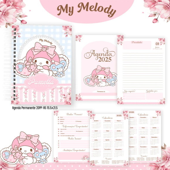 Arquivo Digital My Melody Capas e Miolos 2025 -160