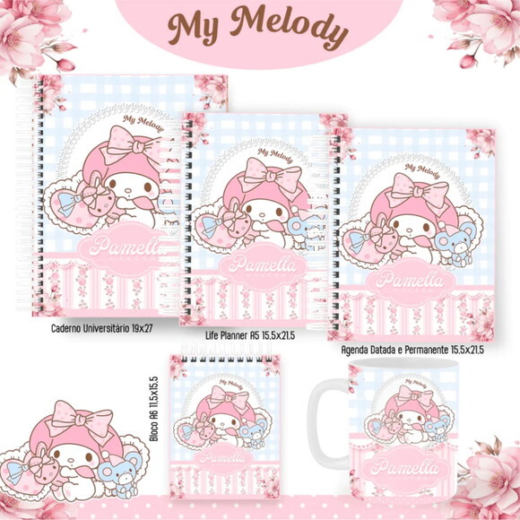 Arquivo Digital My Melody Capas e Miolos 2025 -160