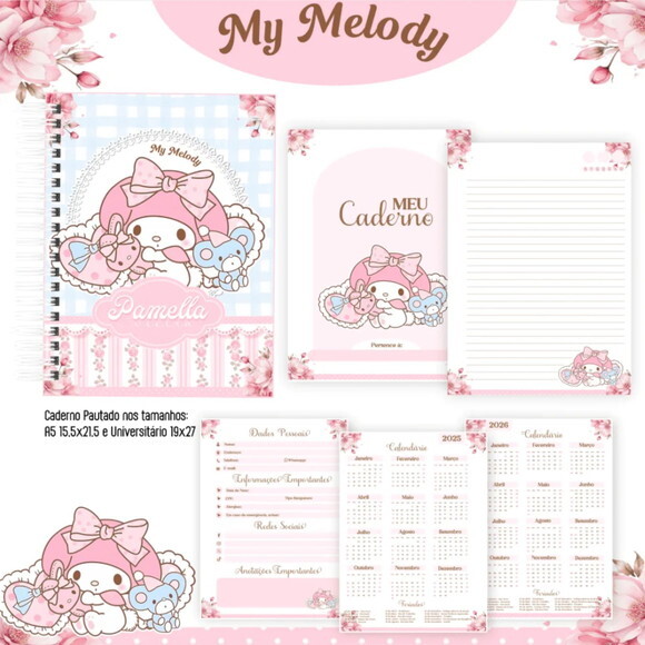 Arquivo Digital My Melody Capas e Miolos 2025 -160