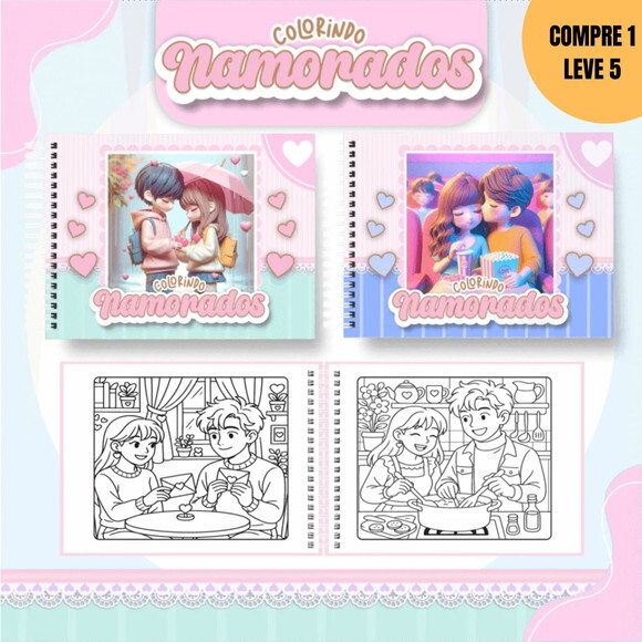 Arquivo Digital Namorados Livros de Colorir -3705