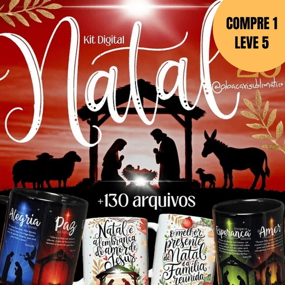 Arquivo Digital Natal 2025 Arte para Canecas -5735