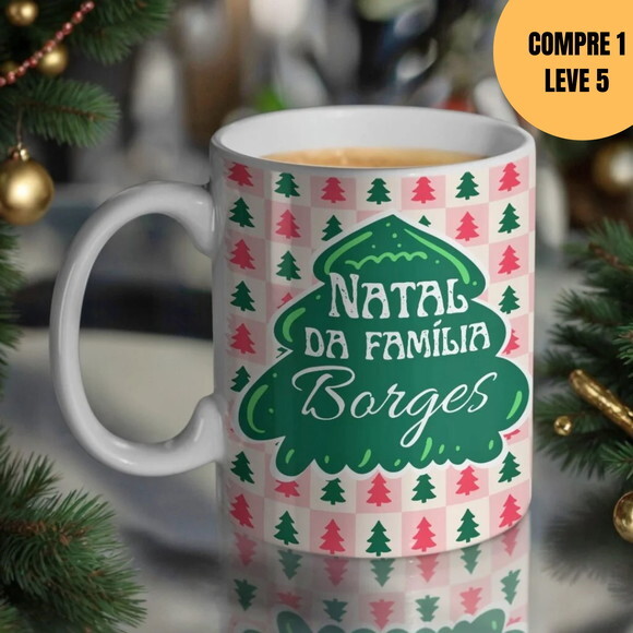 Arquivo Digital Natal da Família Arte para Canecas -6037