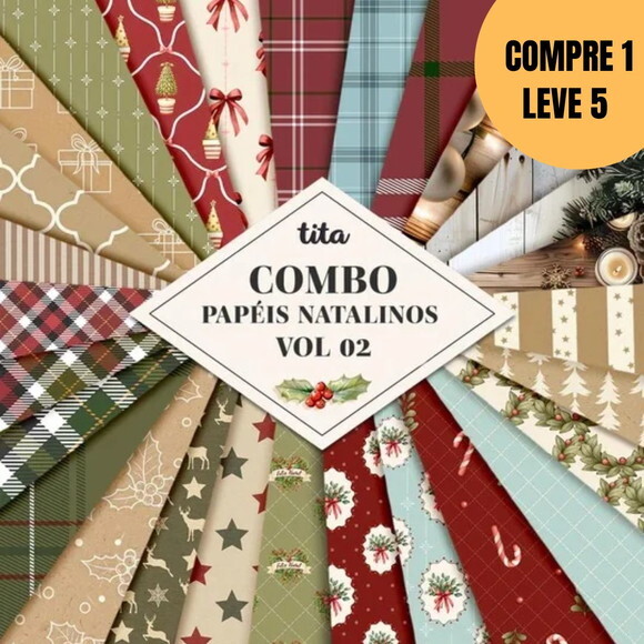 Arquivo Digital Natal de Luz 2025 Combo Papéis 02 -5585