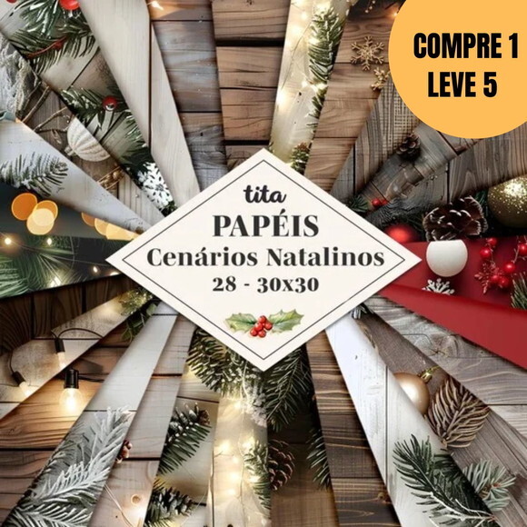 Arquivo Digital Natal de Luz 2025 Combo Papéis 02 -5585