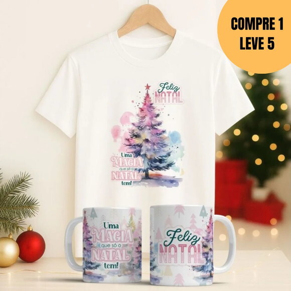 Arquivo Digital Natal V5 Artes Dupla Caneca e Camisa -5759