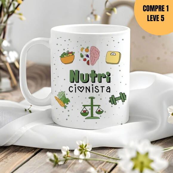 Arquivo Digital Nutricionista Arte Avulsa Caneca -1508