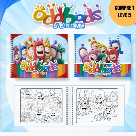 Arquivo Digital Oddbods Big Livros de Colorir -3993