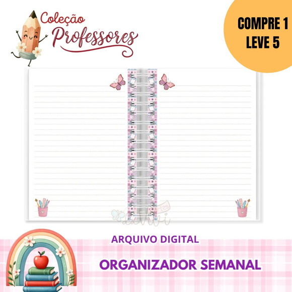 Arquivo Digital Organizador Semanal Professores -4904