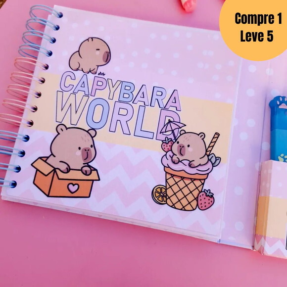 Arquivo Digital Pac de Colorir Capybara World -5208