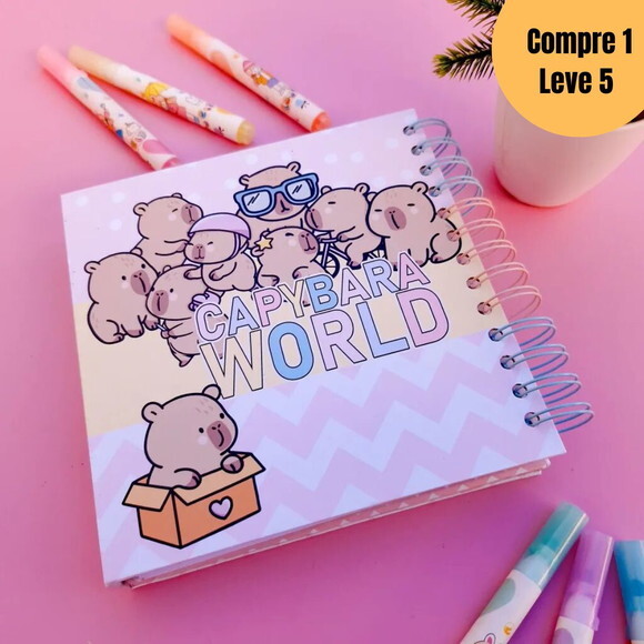 Arquivo Digital Pac de Colorir Capybara World -5208