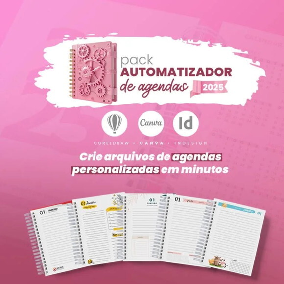 Arquivo Digital Pack Automatizador de Agendas 2025 -726