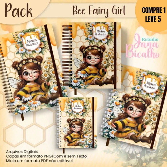 Arquivo Digital Pack Bee Fairy Girl -3021