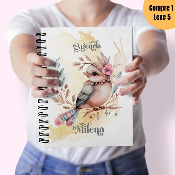 Arquivo Digital Pack Birds Agenda A5 Permanente 2025 -1002