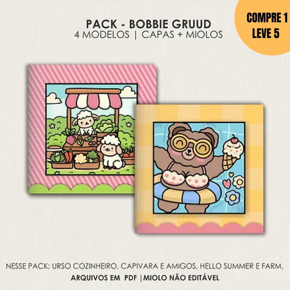 Arquivo Digital Pack Bobbie Gruuds 4 Modelos -3346