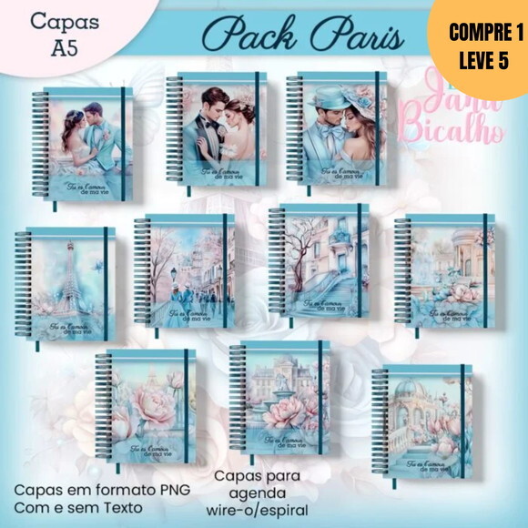 Arquivo Digital Pack Capas Paris -3017